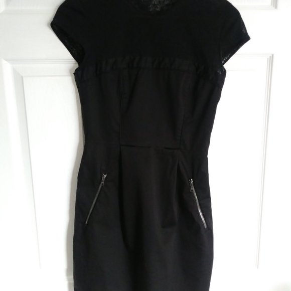 A|X Armani Exchange Little Black Dress in Size 2 - Picture 1 of 8